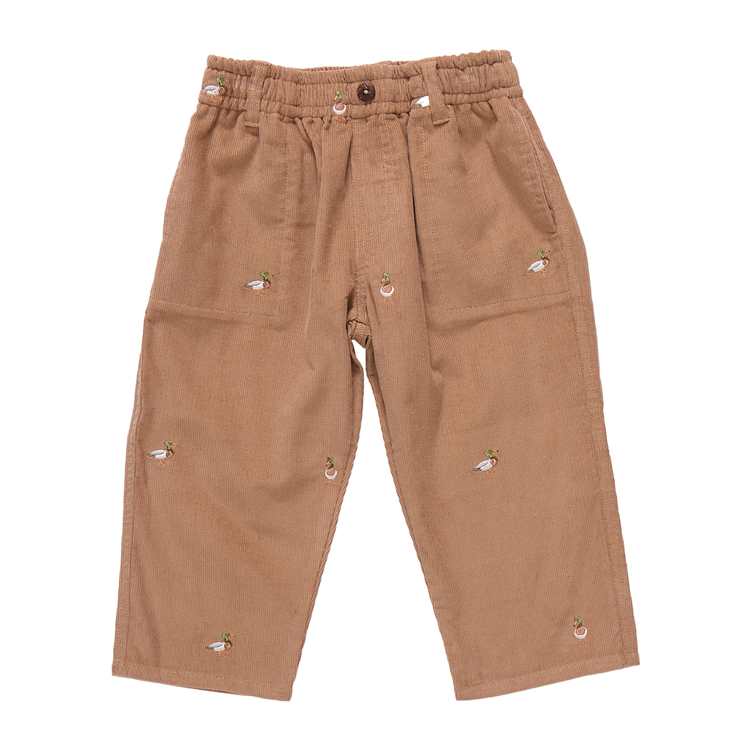 Pink Chicken Boys Jackson Pant - Mallard Embroidery