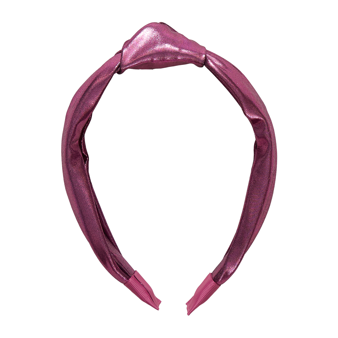 Pink Chicken Lame Holly Headband - Pink