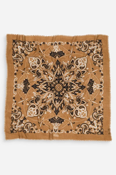 Maison Lecomte Flament Bandana Camel WC Scarf