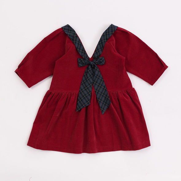 Thimble Celebration Dress - Currant Corduroy