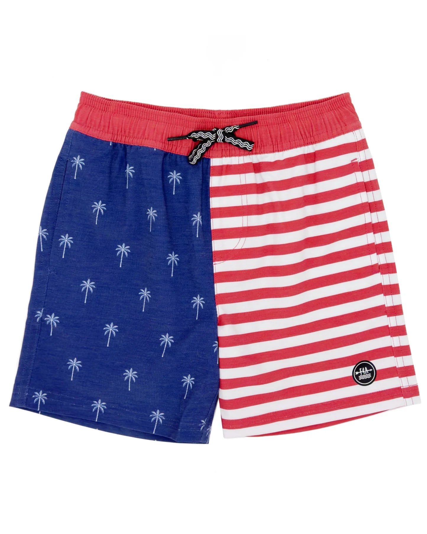 Palm Stripe Volley Trunk - Twilight