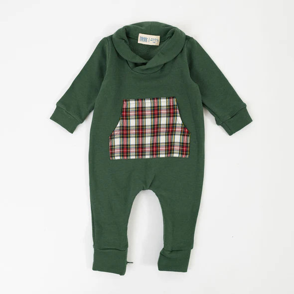 Thimble Bamboo Shawl Collar Romper - Evergreen Stewart