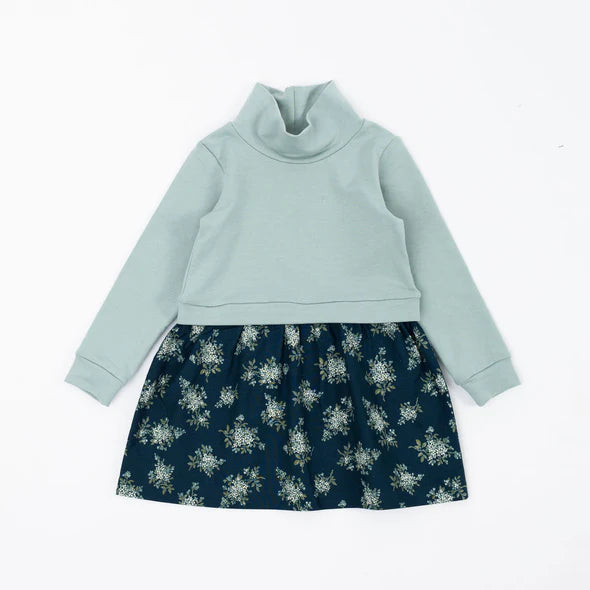 Thimble Funnel Sweatshirt Dress - Glacier Corsage