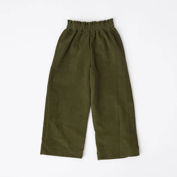 Thimble Corduroy Gaucho Pant - Olive