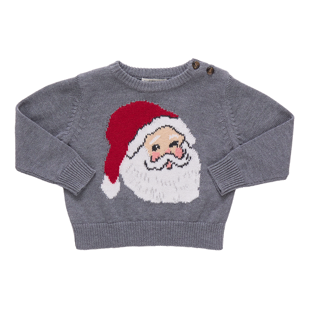 Pink Chicken Baby Boys Oliver Sweater - Santa