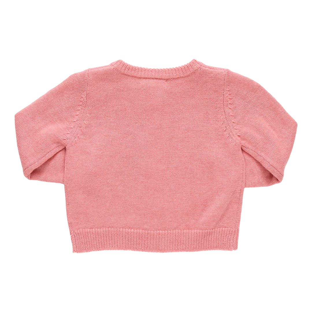 Pink Chicken Baby Girls Maude Sweater - Santa