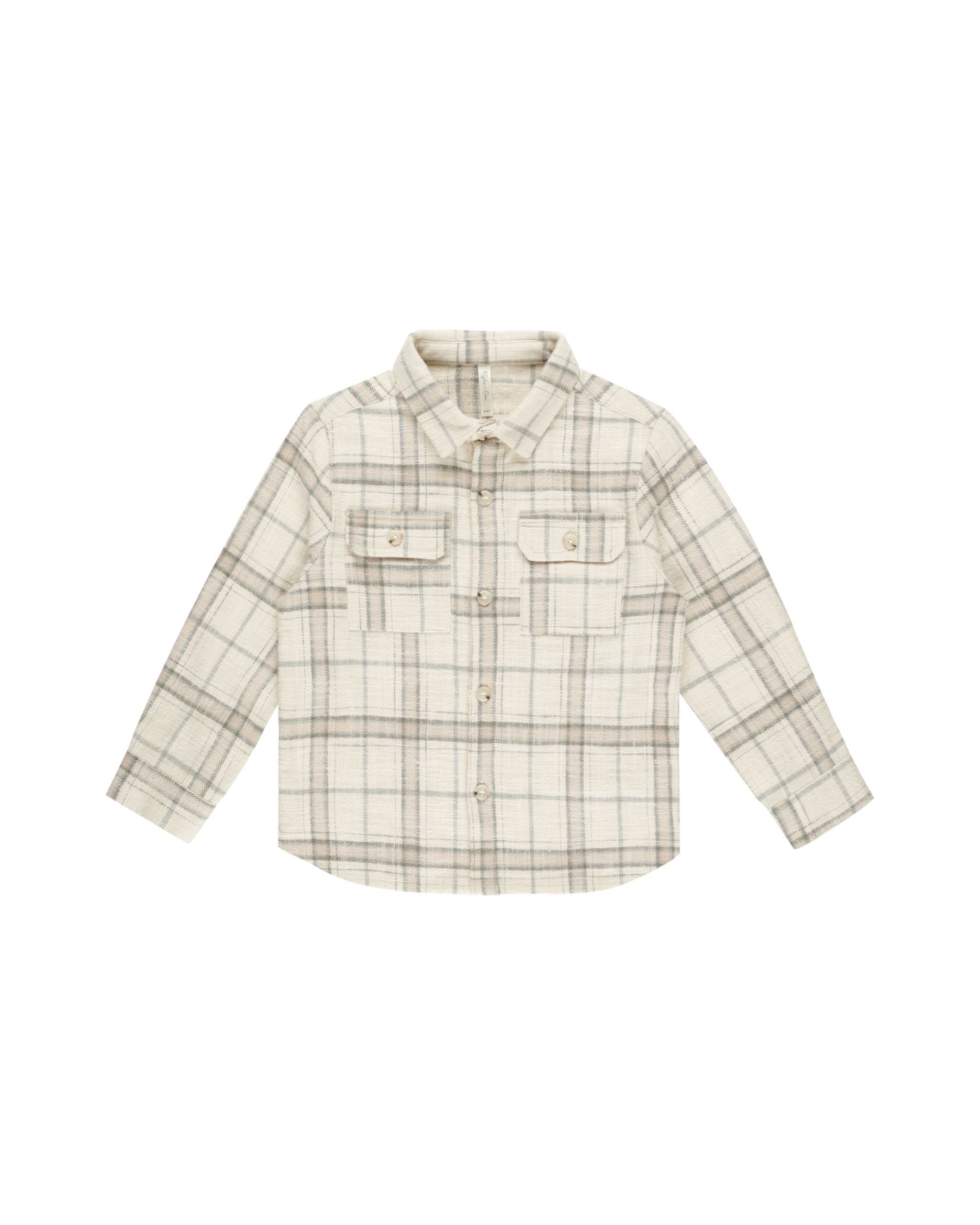 Rylee + Cru Collared Long Sleeve Shirt - Rustic Plaid