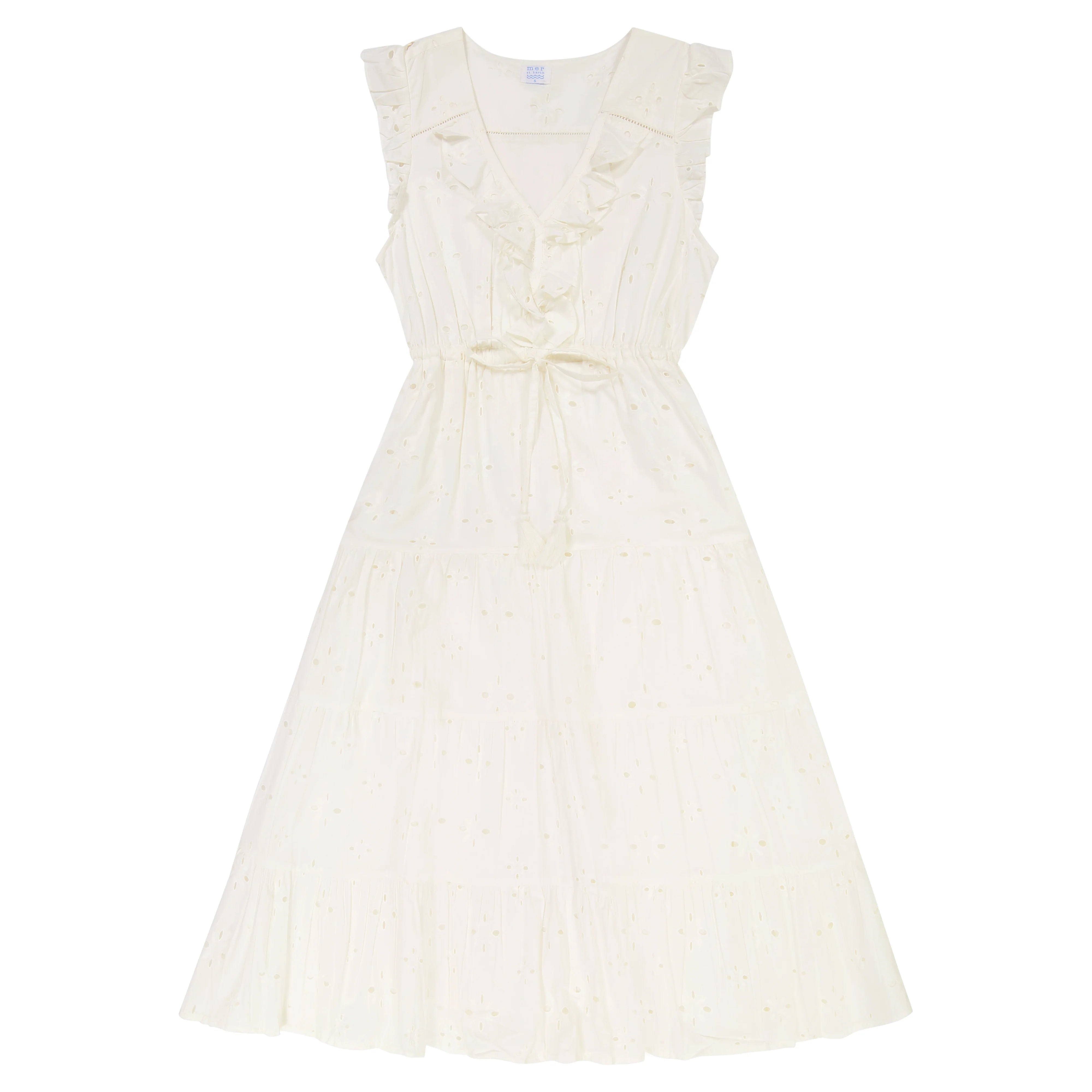 Mer St. Barth Women's Giselle Maxi Dress - White Eyelet