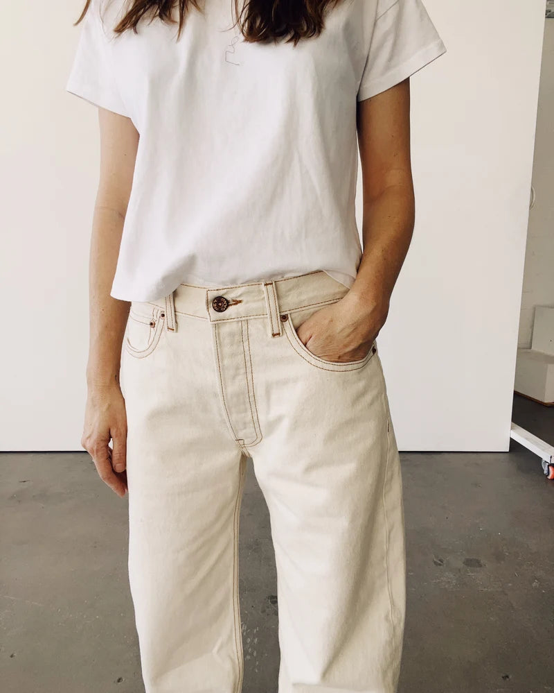 Hey Gang The Wide Slouch - Ecru