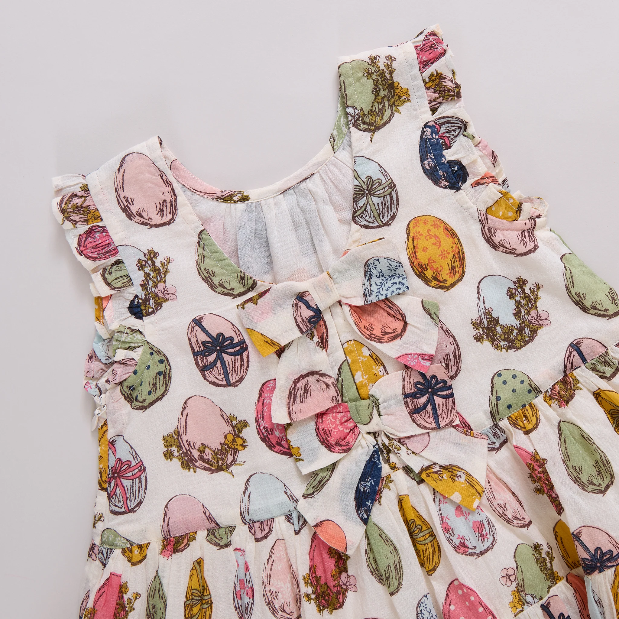 Pink Chicken Girls Eloise Dress - Multi Eggs