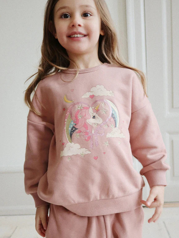 Konges Slojd Sweatshirt - Lou Glitter - Unicorn