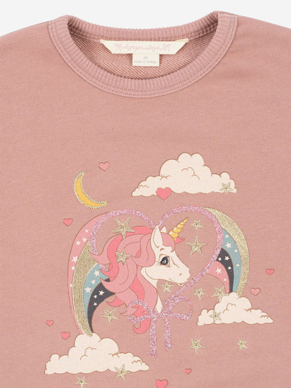 Konges Slojd Sweatshirt - Lou Glitter - Unicorn