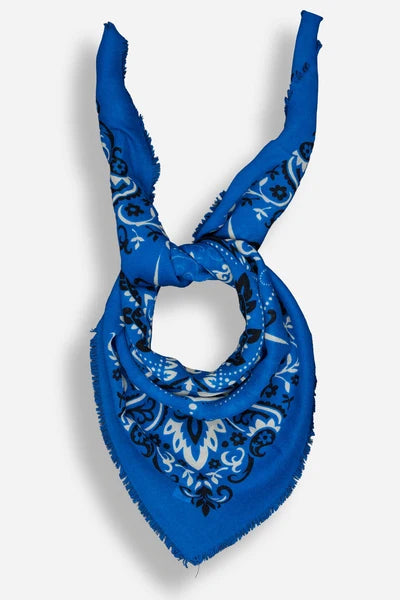 Maison Lecomte Flament Bandana Blue WS Scarf