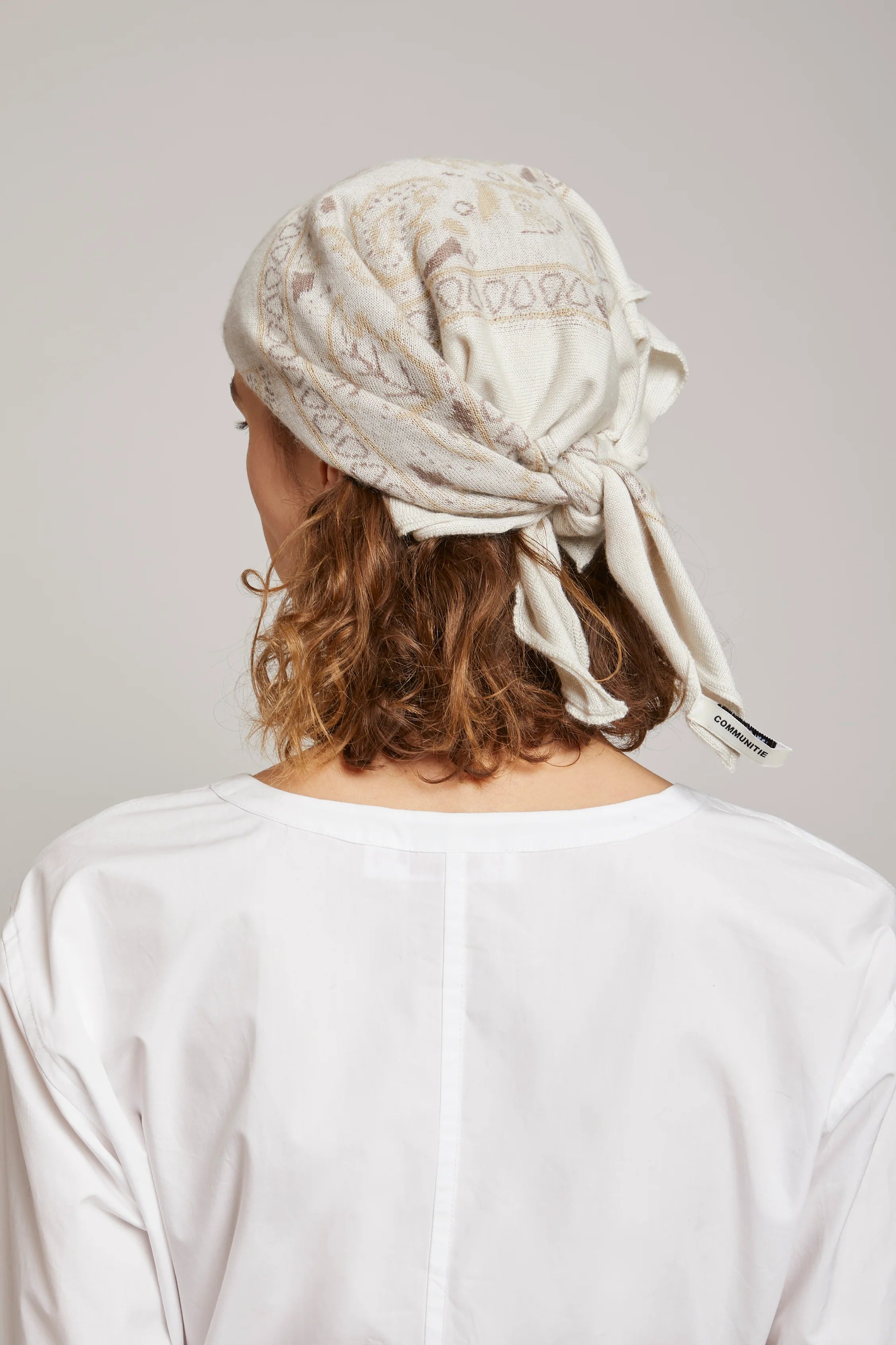 Communitie Cashmere Bandana - Paper White