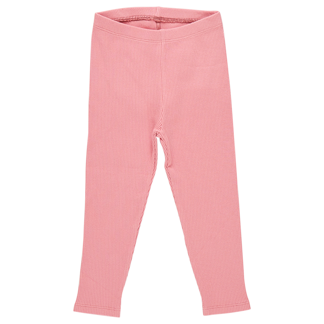 Pink Chicken Girls Organic Rib Legging - Pink