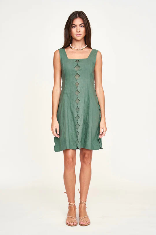 MIRTH Barcelona Short Dress - Laurel