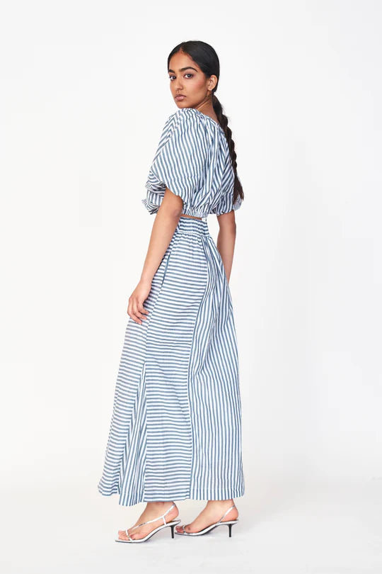 MIRTH Praiano Skirt - Ocean Stripe