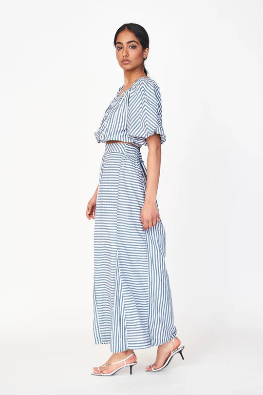 MIRTH Praiano Skirt - Ocean Stripe