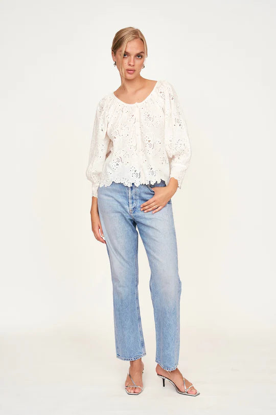 MIRTH Seville Top - White Eyelet