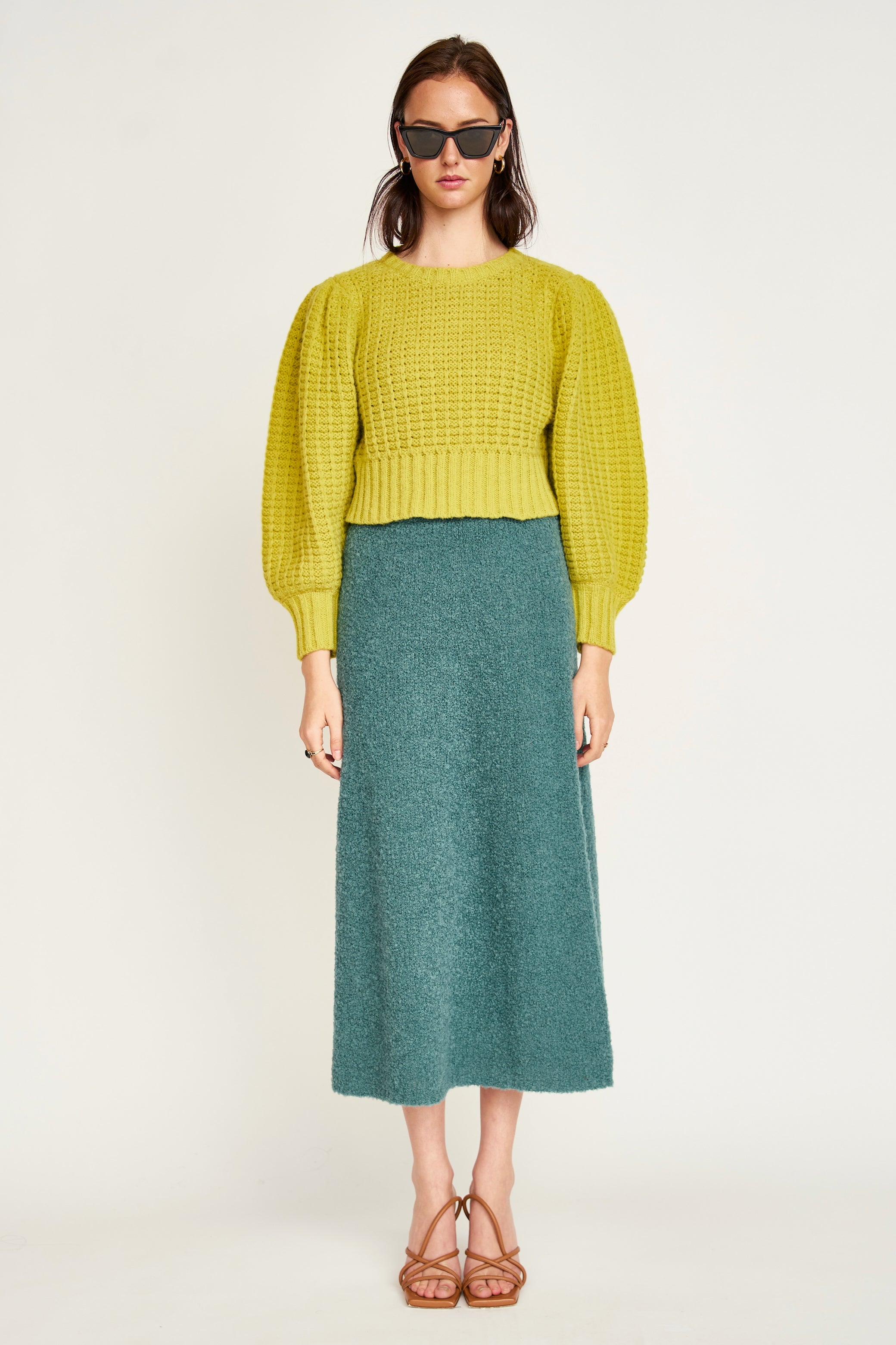 MIRTH Valmorel Puff Sleeve Pullover - Citronelle