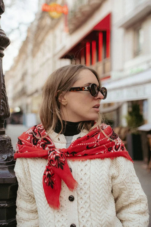 Maison Lecomte Flament Bandana Red WC Scarf (Copy)