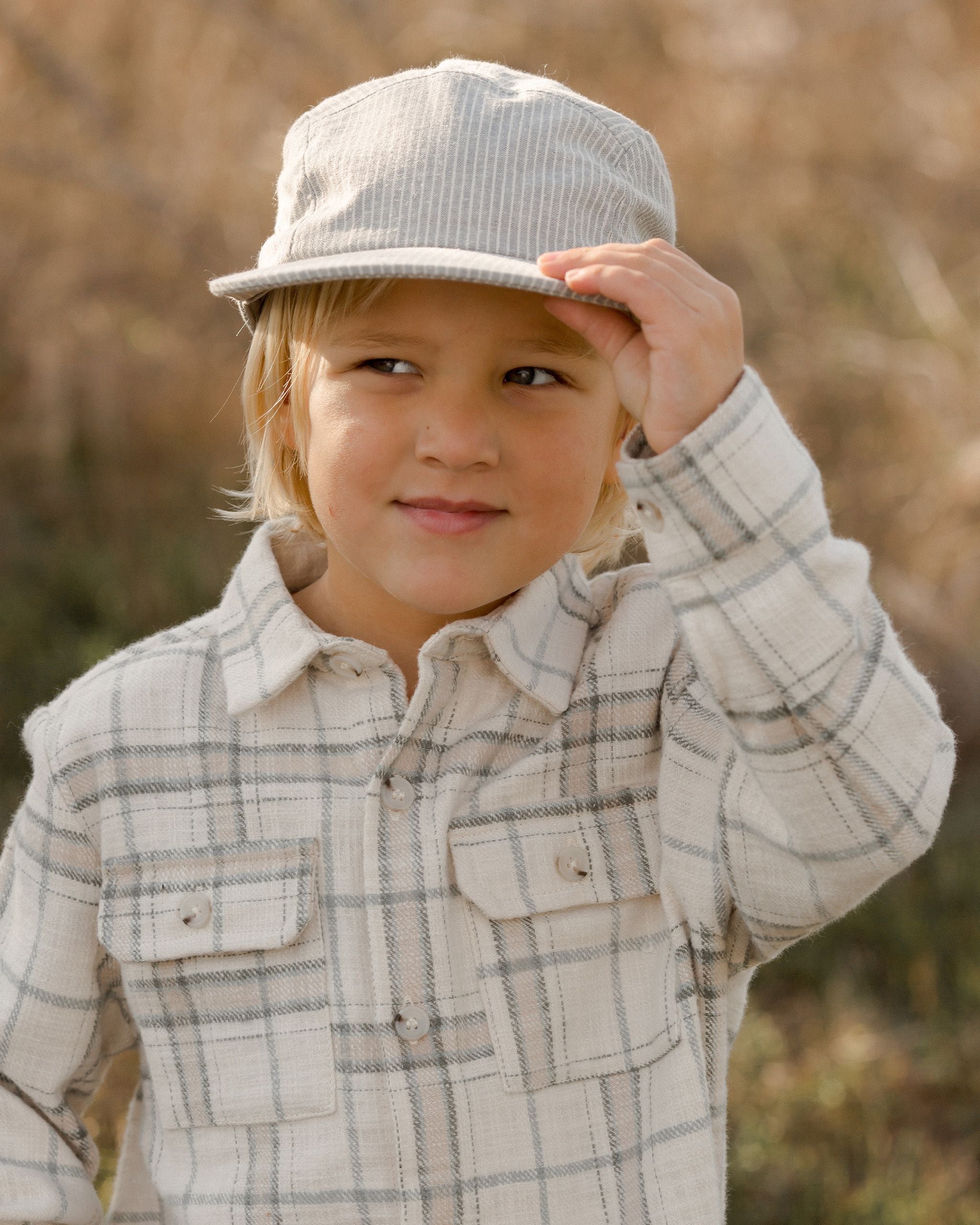 Rylee + Cru Collared Long Sleeve Shirt - Rustic Plaid