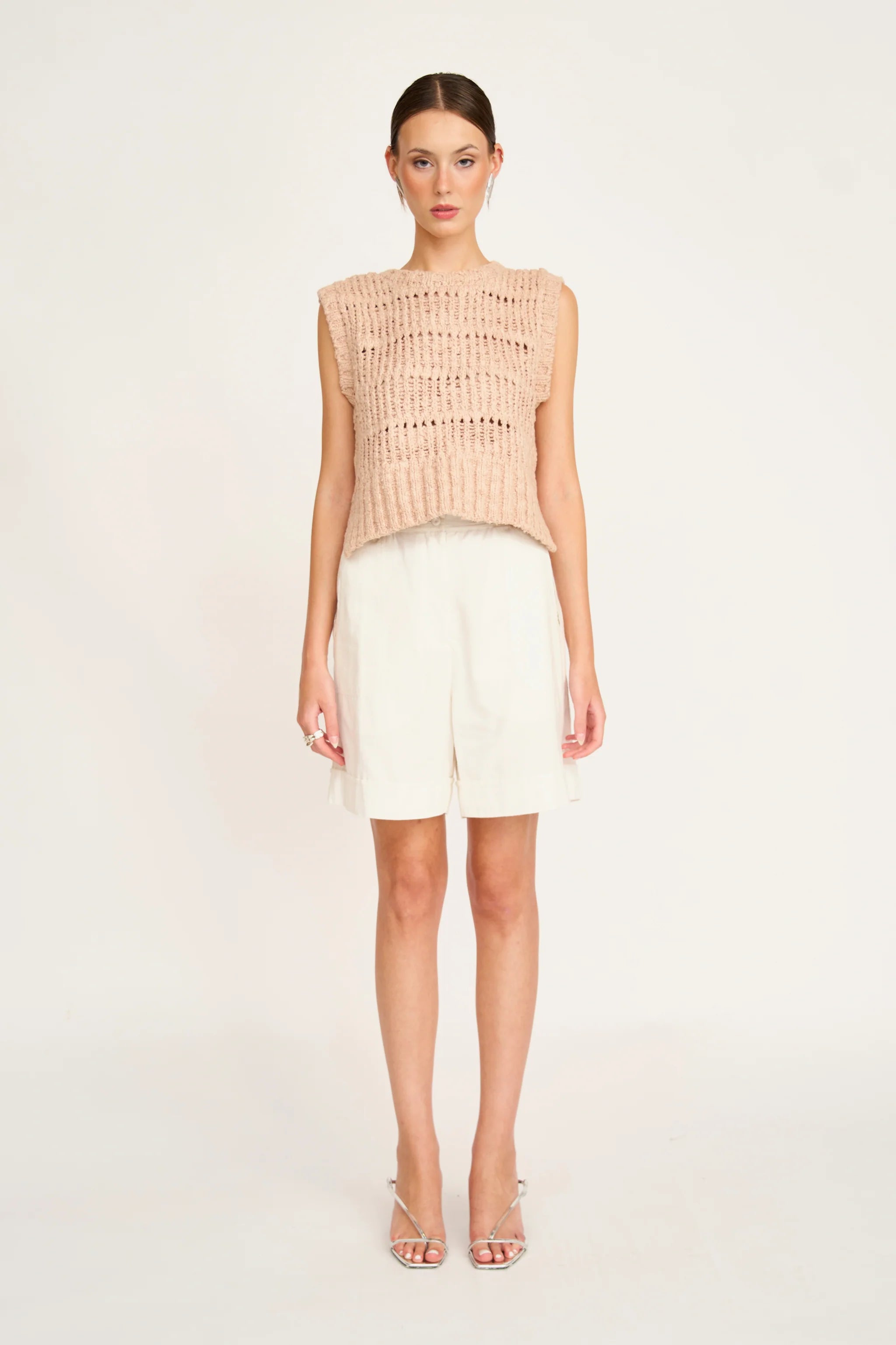 MIRTH Marin Ladderstitch Vest - Washed Terracota