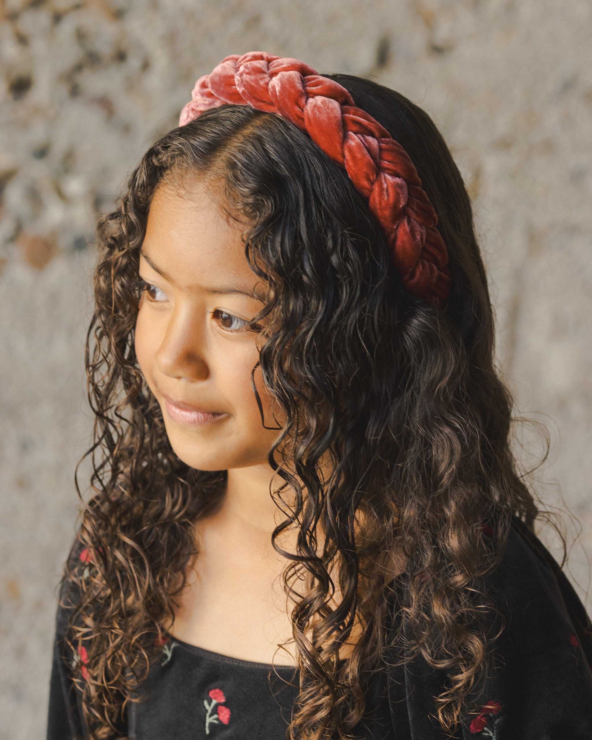 Noralee Braided Headband - Ruby