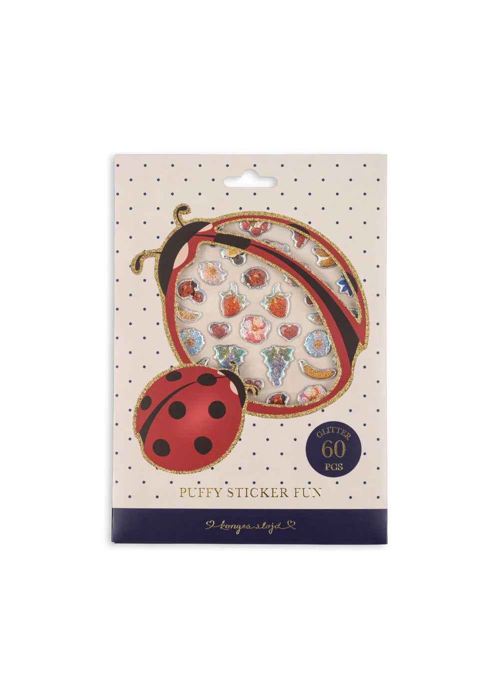 Konges Slojd Puffy Stickers - Ladybug