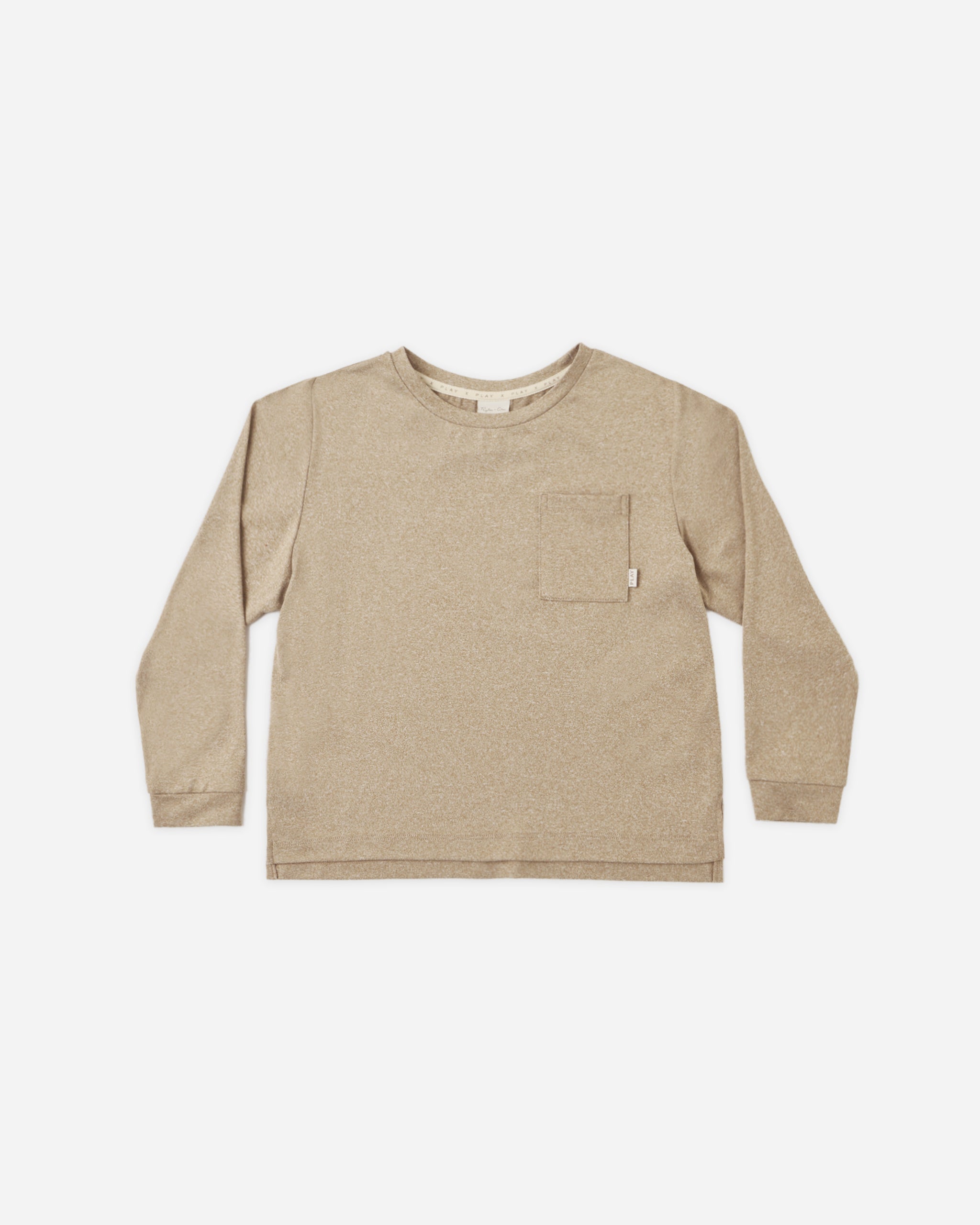 PLAY by Rylee + Cru Long Sleeve Pocket Tee - Heathered Olive