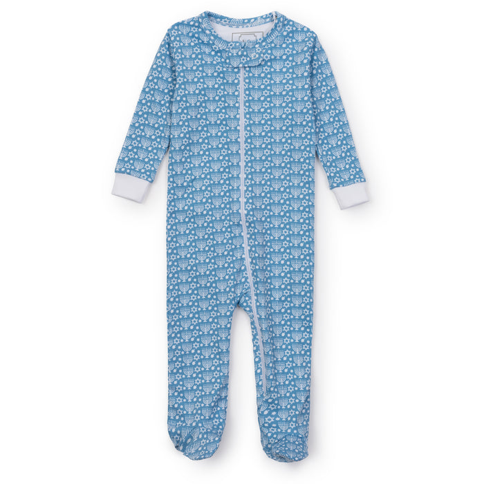 Pima Cotton Zipper Pajama - Happy Hanukkah