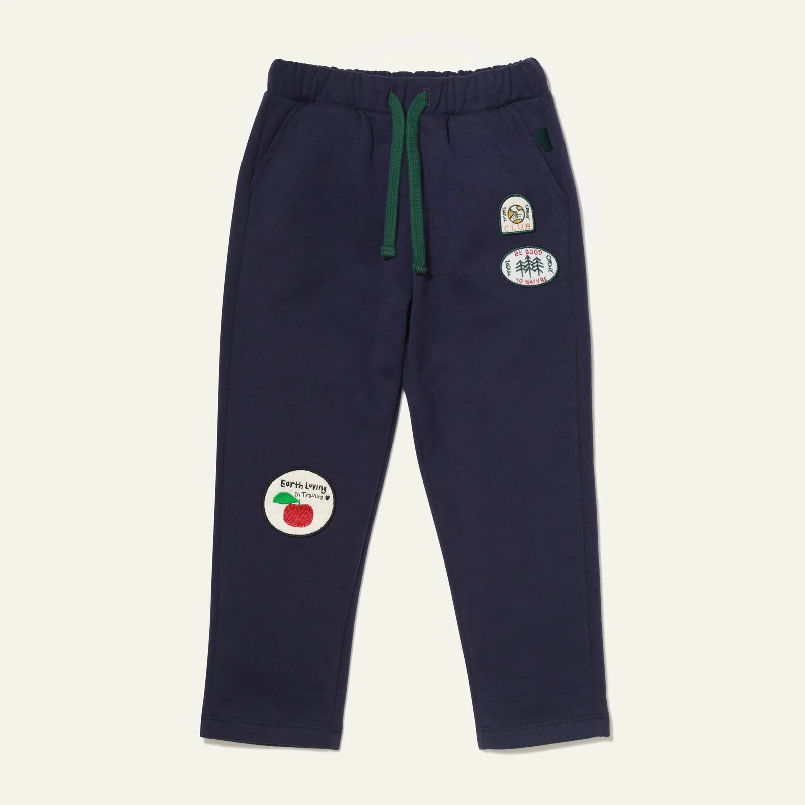 Mon Coeur Recycled Cotton Patch Kid Jogger