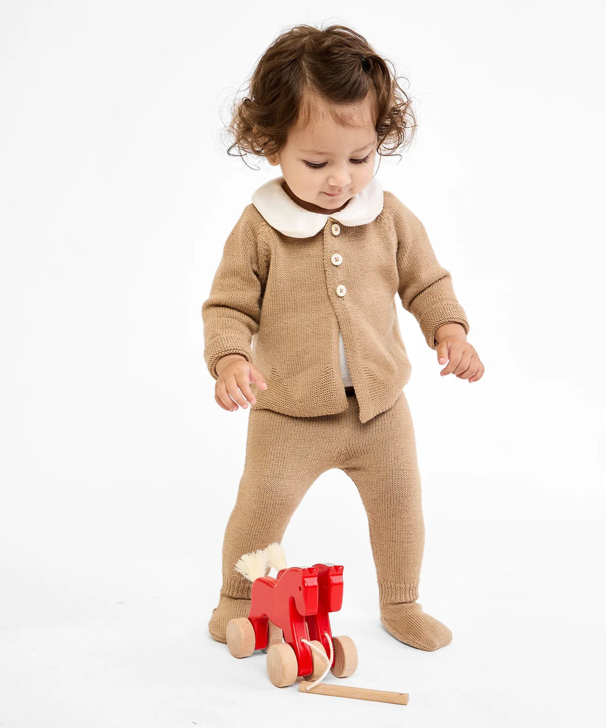 Oso & Me Peter Pan One-Piece - Vanilla Piping