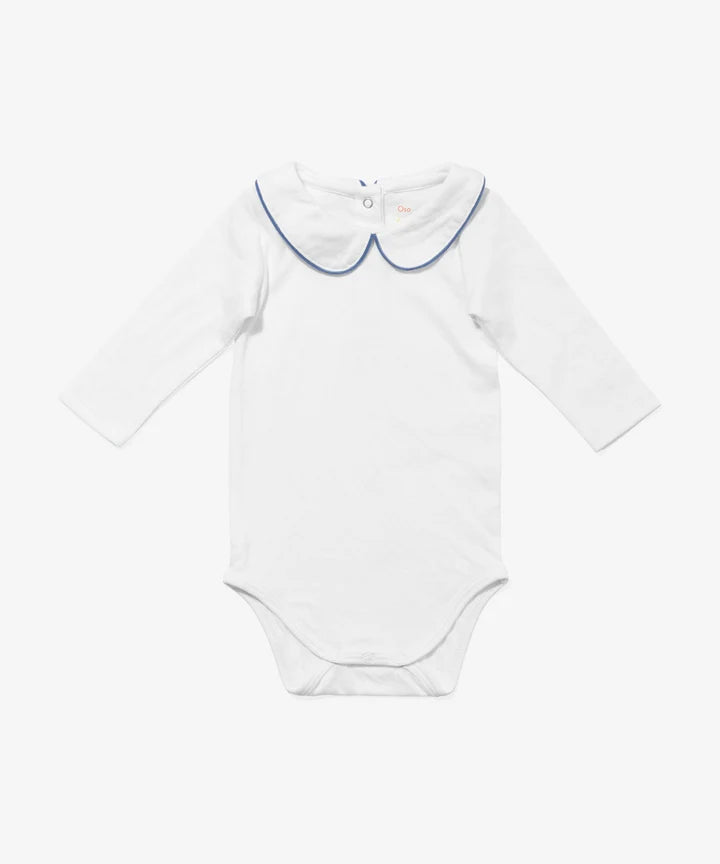 Oso & Me Peter Pan One-Piece - Navy Piping