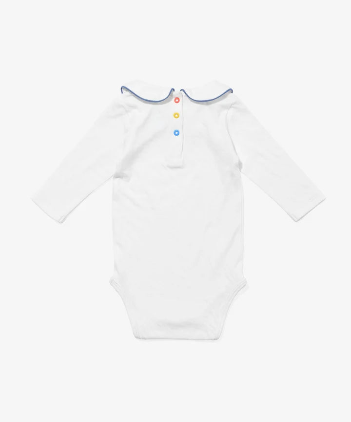 Oso & Me Peter Pan One-Piece - Navy Piping
