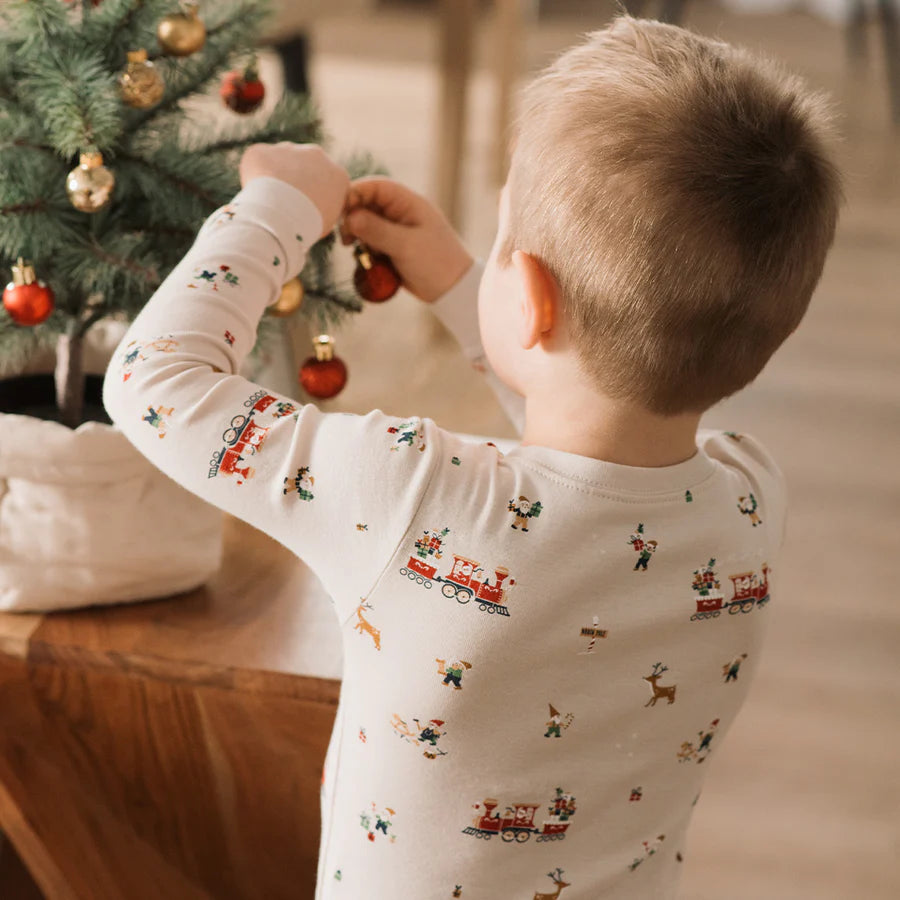 Petit Lem Santa's Workshop PJ Set