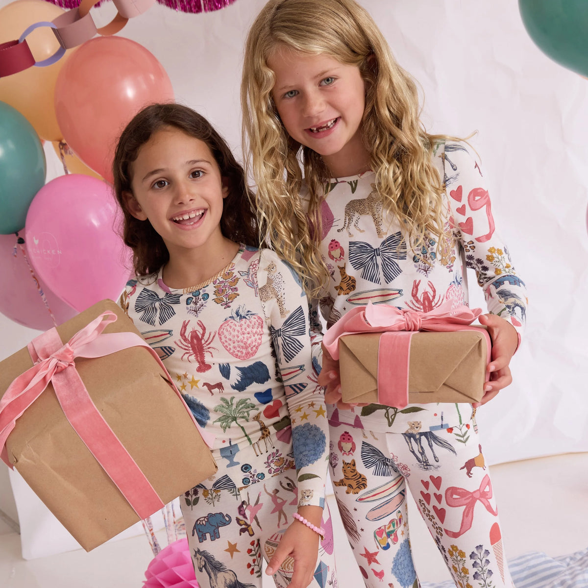 Pink Chicken Kids Bamboo PJ Set - 20th Anniversary!