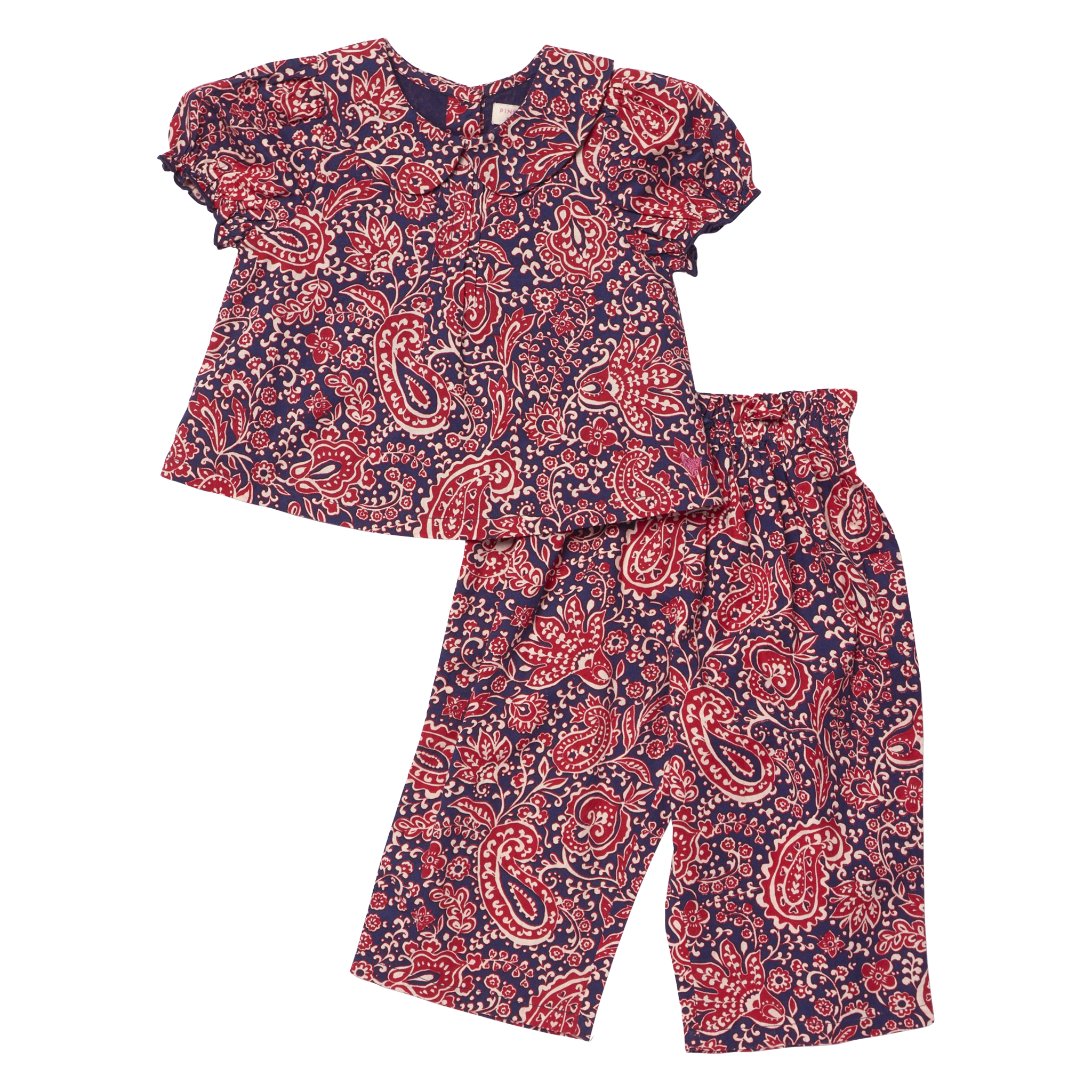 Pink Chicken Baby Girls Dawson Two-Piece Set - Paisley Vines