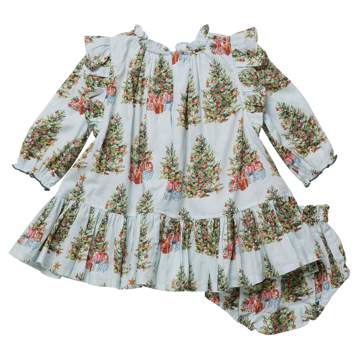 Pink Chicken Baby Girls Harper Dress Set - Trees and Presents