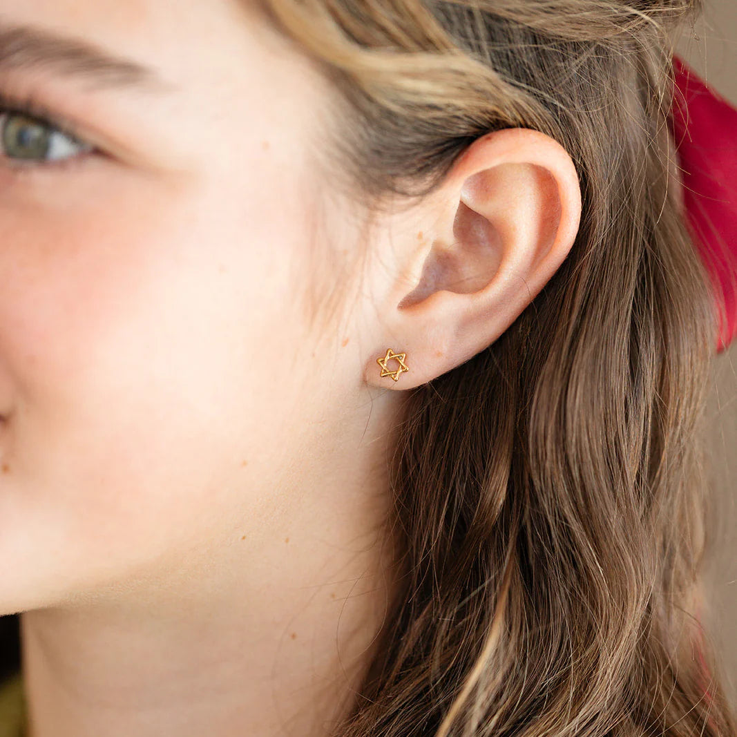 Pip Pop Star of David Stud Earrings