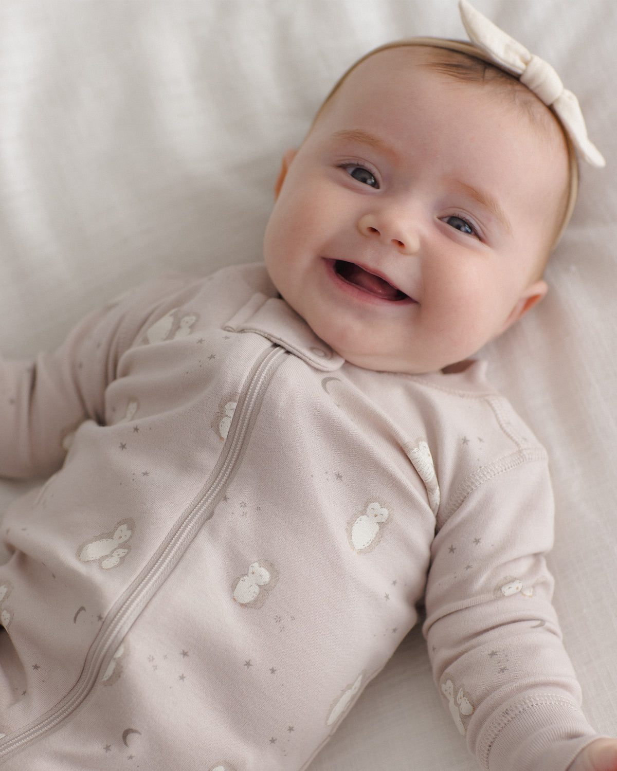 Quincy Mae Zip Long Sleeve Sleeper - Owls