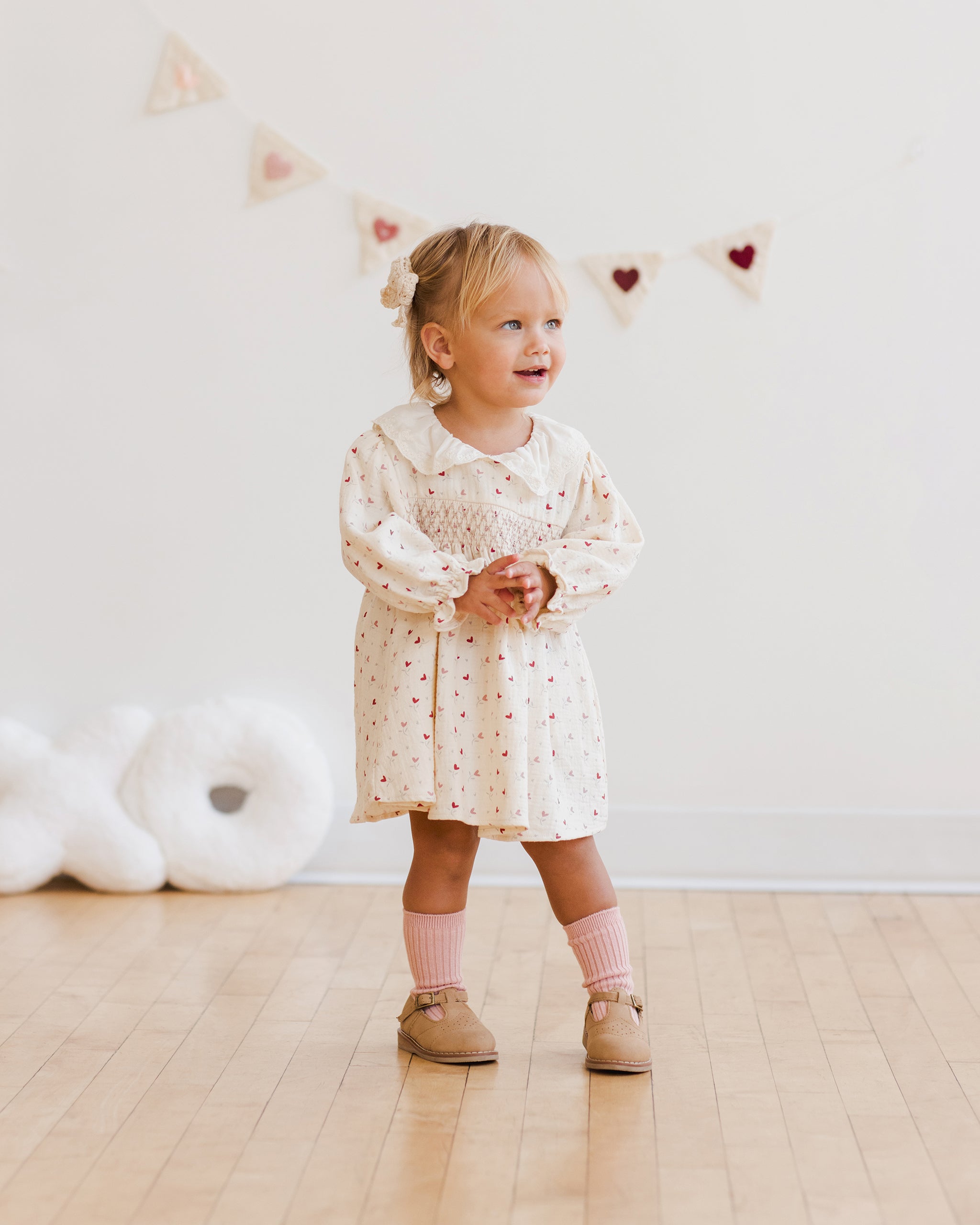 Quincy Mae Callie Dress - Heart Ditsy