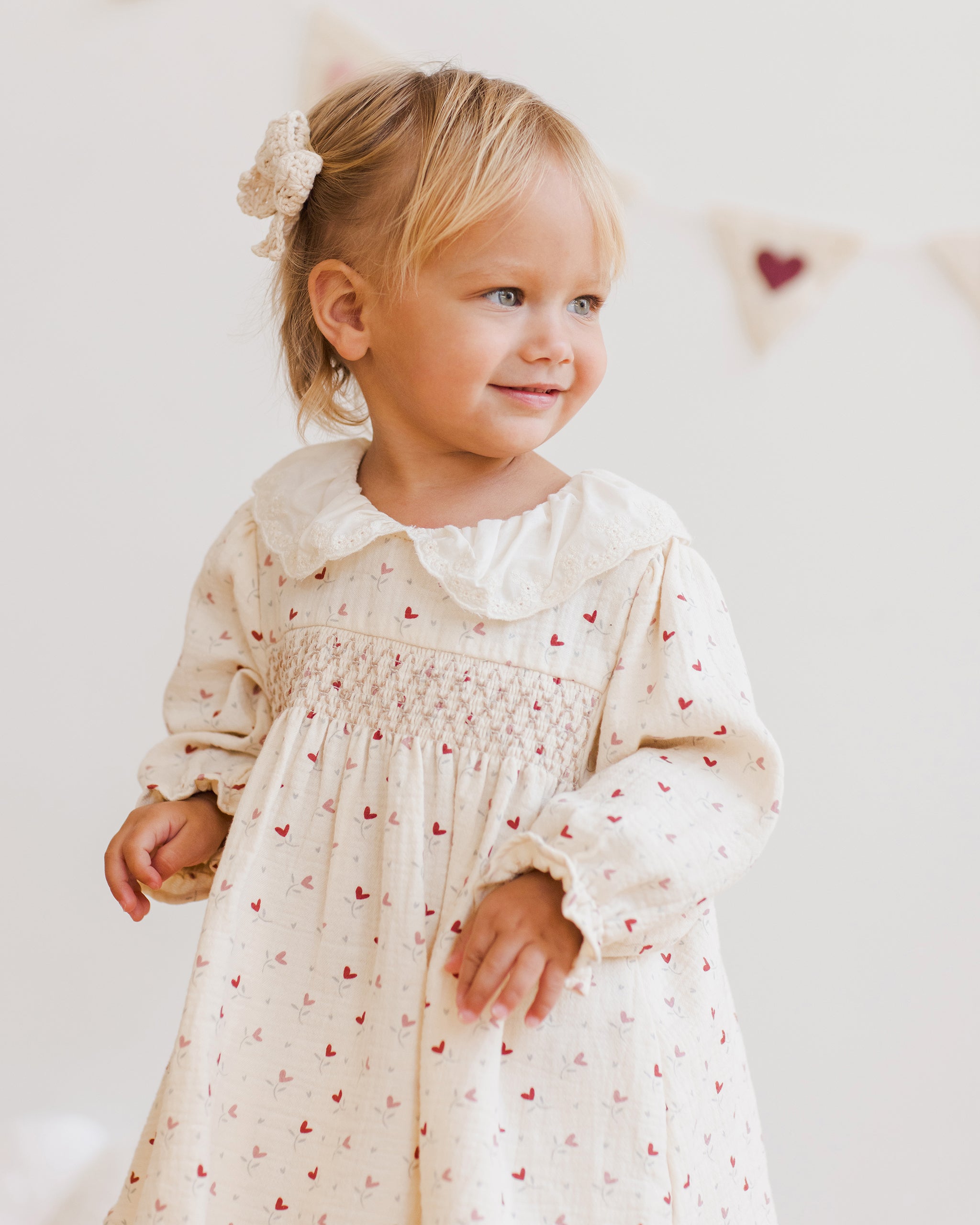 Quincy Mae Callie Dress - Heart Ditsy