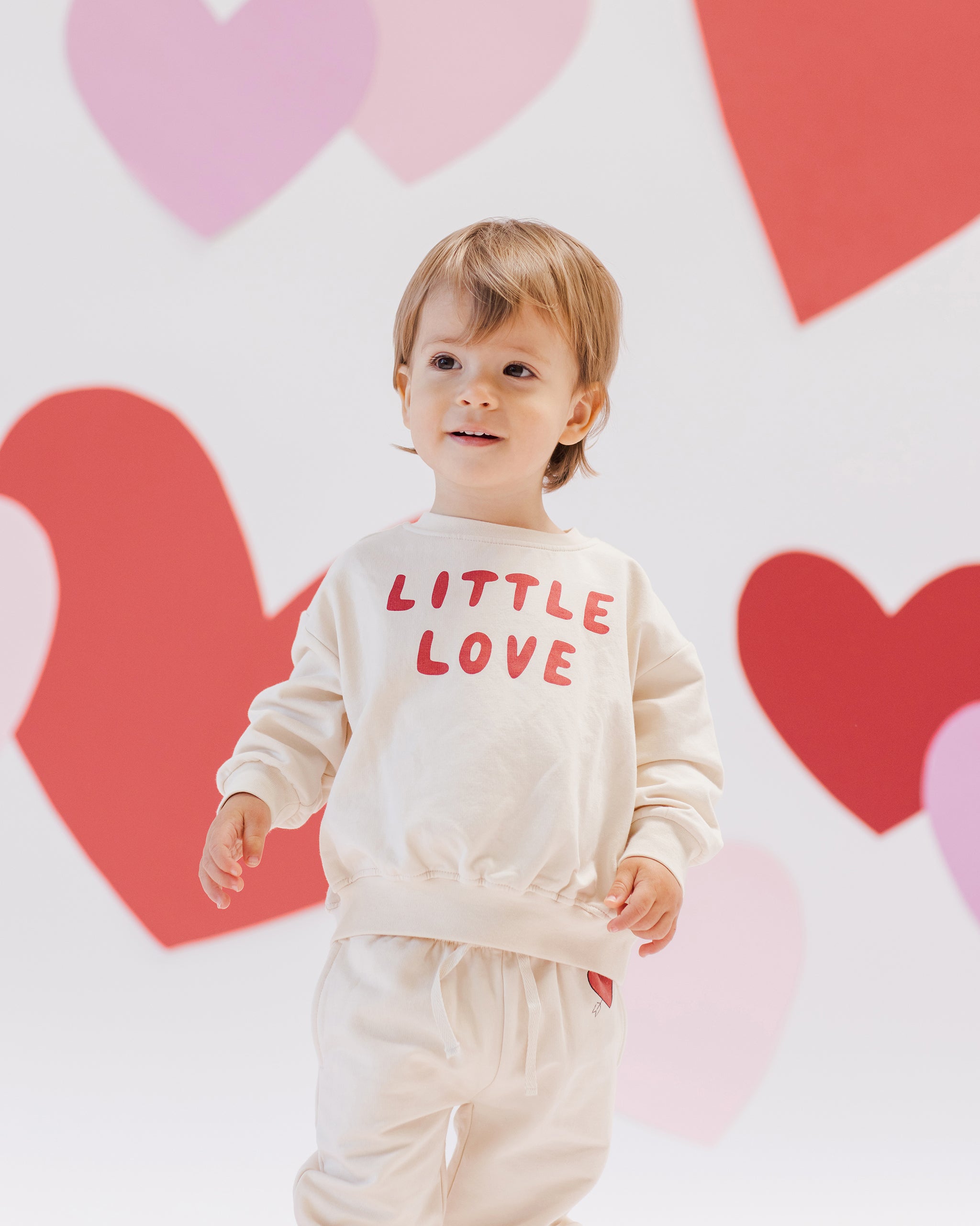 Quincy Mae Relaxed Fleece Sweatshirt - Little Love