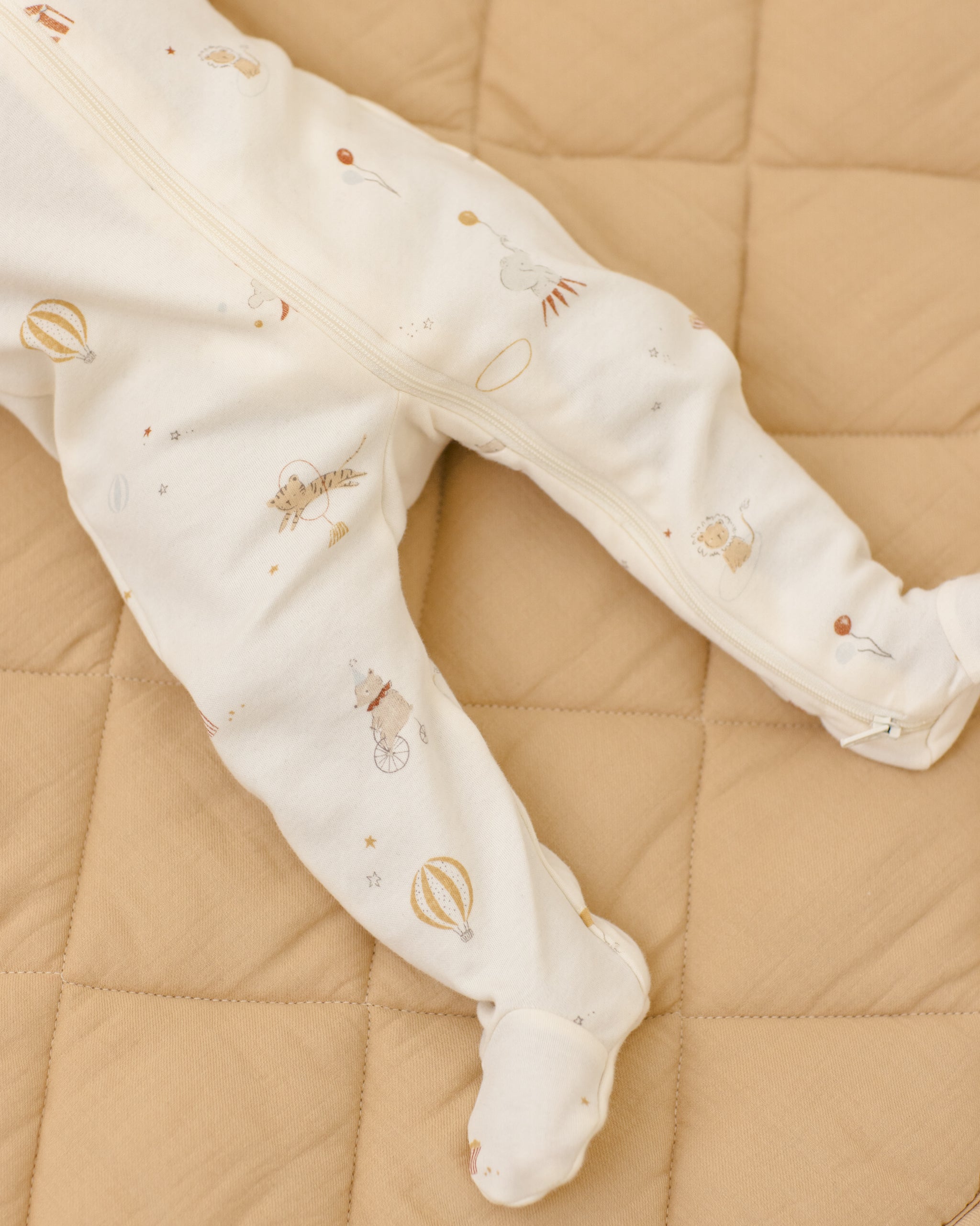 Quincy Mae Zip Longsleeve Sleeper Footie - Carnival
