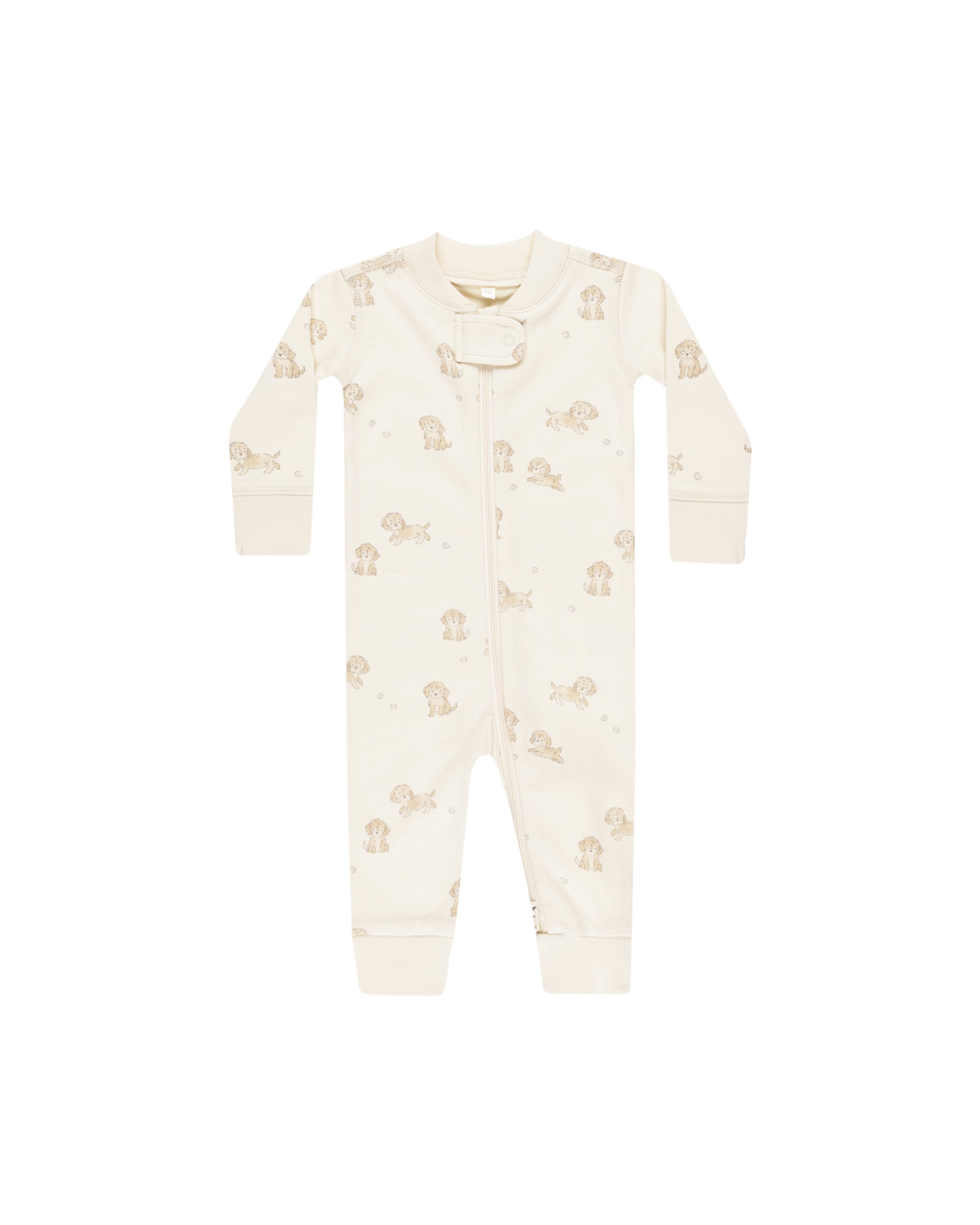 Quincy Mae Zip Long Sleeve Sleeper - Puppies