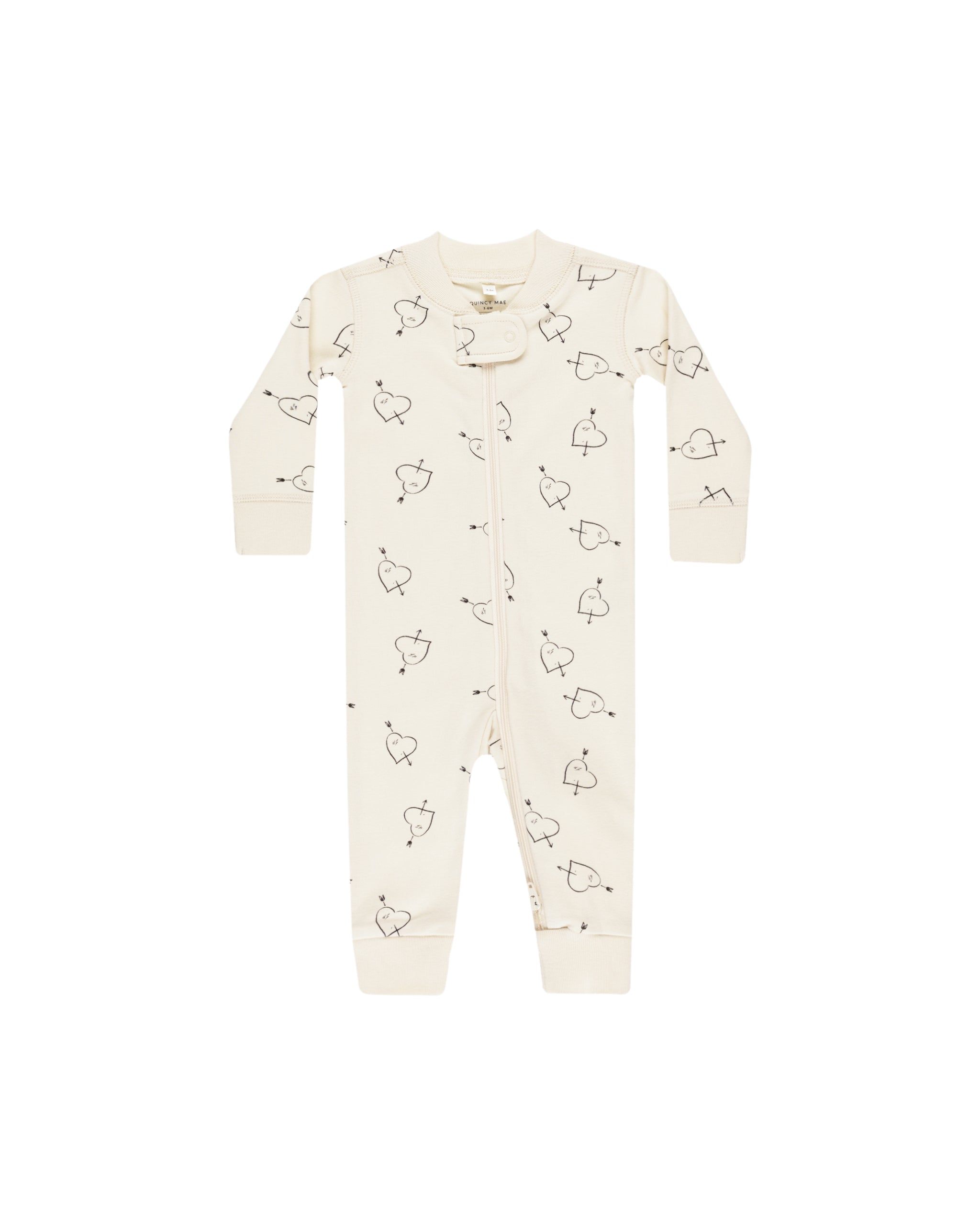 Quincy Mae Zip Long Sleeve Sleeper - Cupid