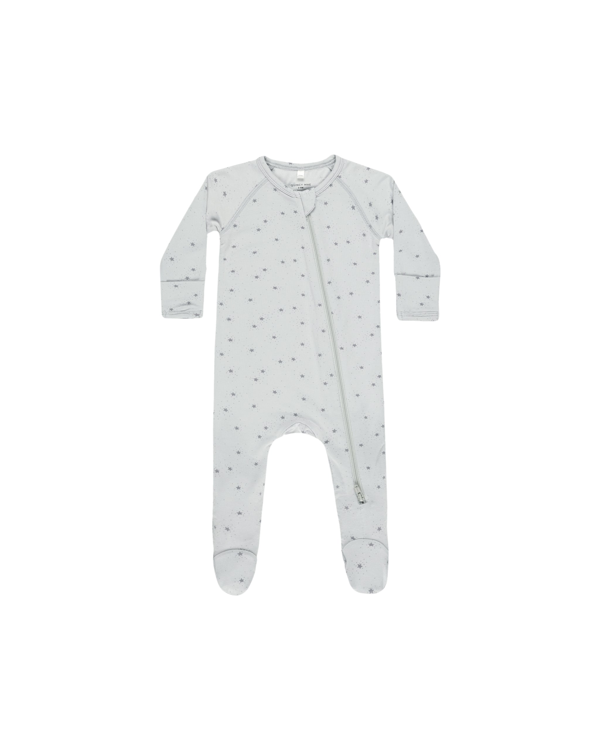 Quincy Mae Bamboo Zip Footie - Twinkle