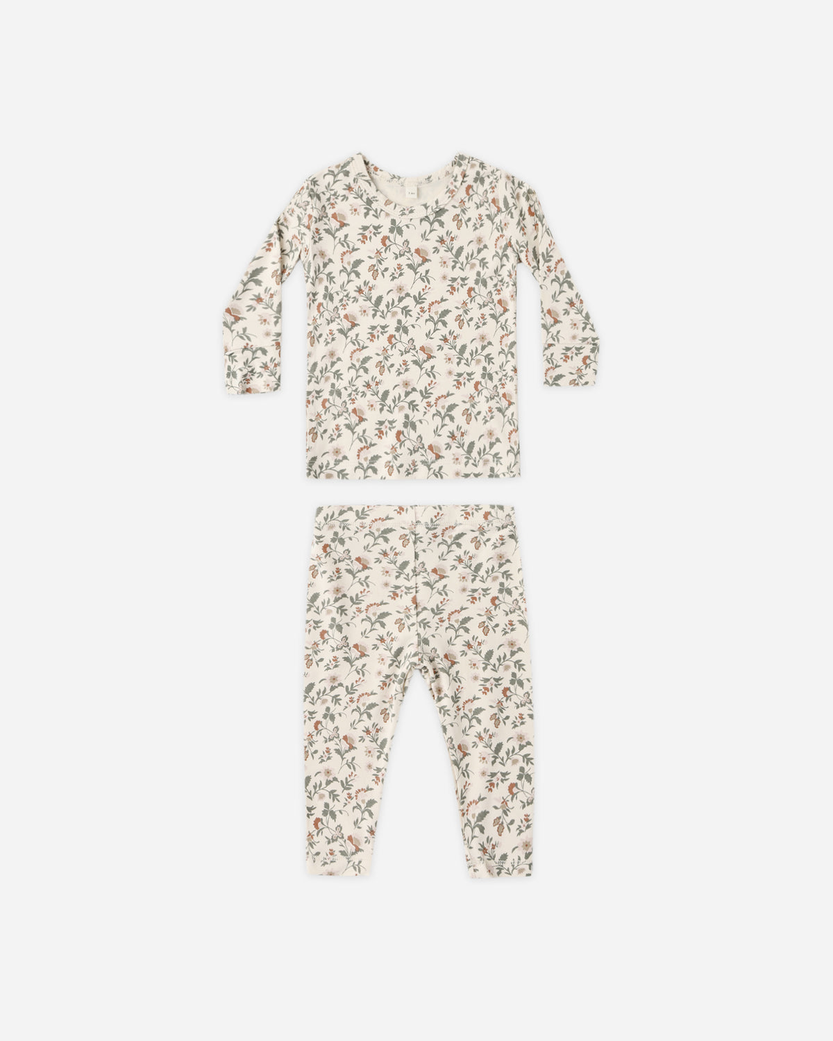 Quincy Mae Bamboo Pajama Set - Holiday Floral
