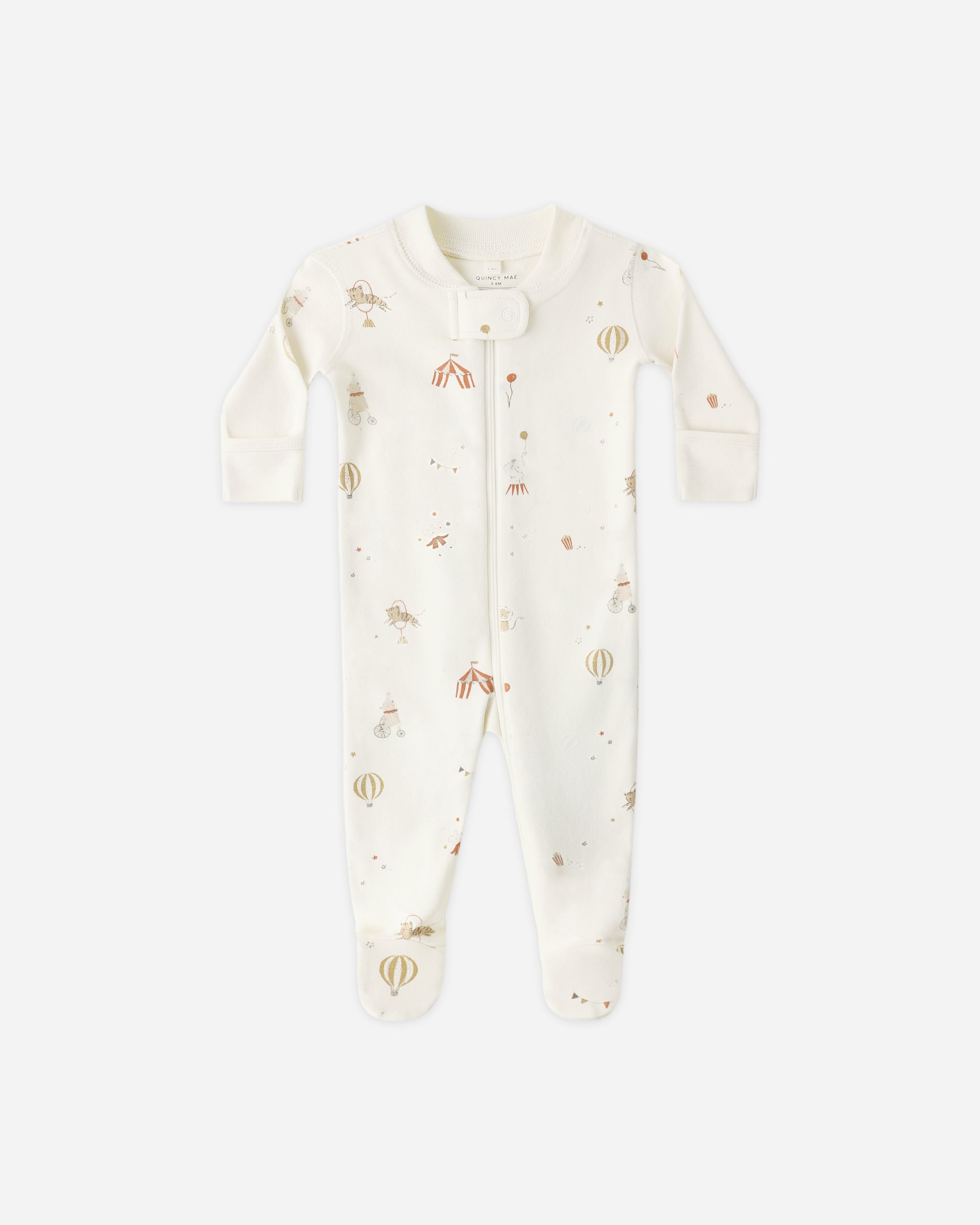 Quincy Mae Zip Longsleeve Sleeper Footie - Carnival
